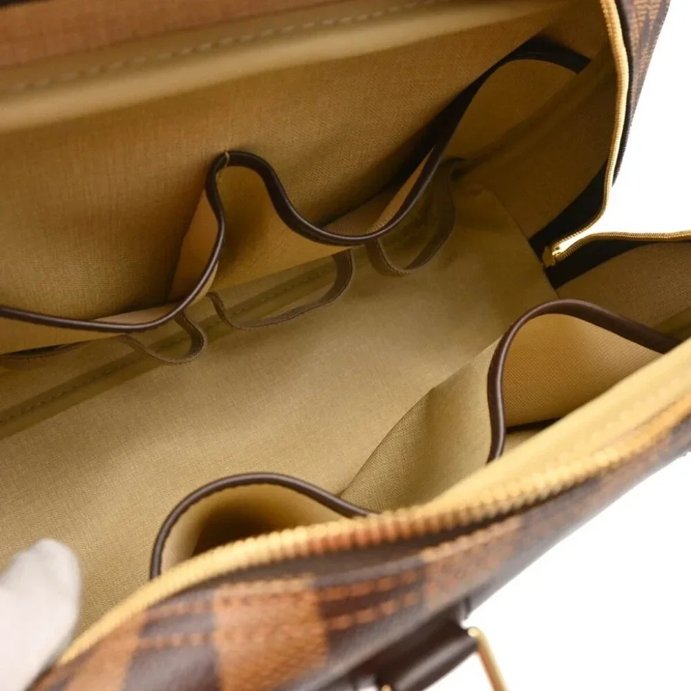 Louis Vuitton Damier Deauville Bowling Vanity Handbag